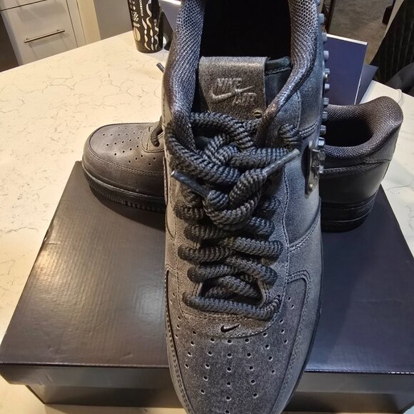 Nike Air Force 1 Low '07 LV8 Metal Work Anthracite Men's Size 12 1H4965-254 NEW - Picture 2 of 15